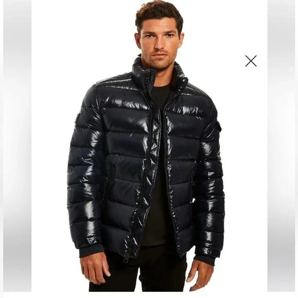 SAM TRAIL THICK DOWN LUXURY JACKET DARK MARINE PTP 26 MENS XXL RETAIL$550 EUC - Picture 2 of 12